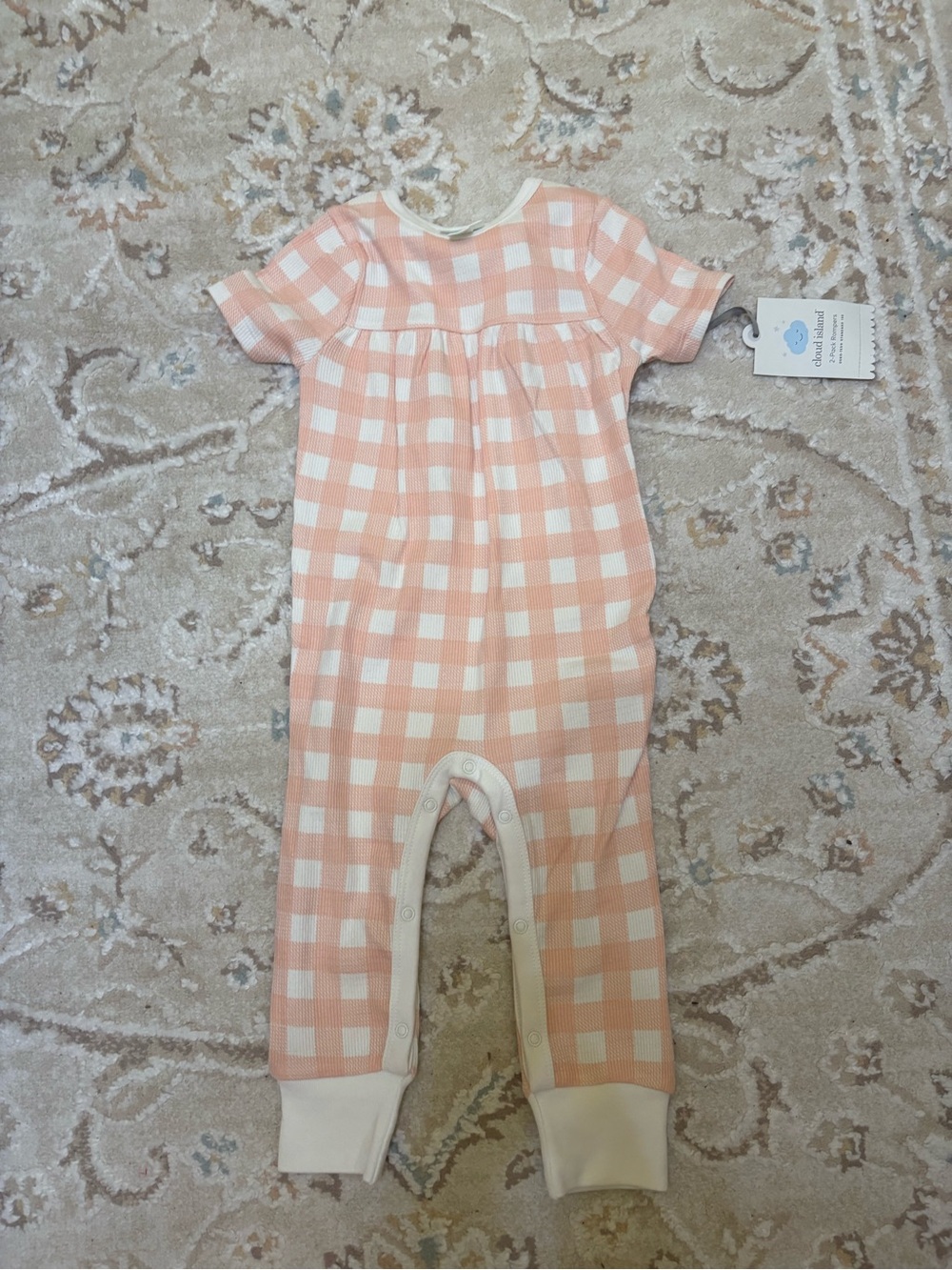 Gingham Romper Cloud Island 12m